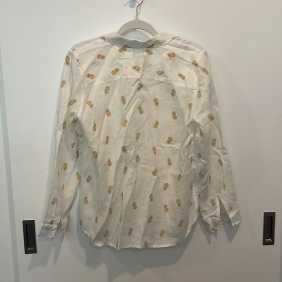 Chico’s Pineapple Button Down Shirt - Picture 3 of 3